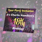 Invitation à la fête du 18e anniversaire