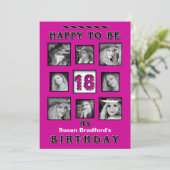 Invitation à la fête du 18ème anniversaire - Photo (Debout devant)