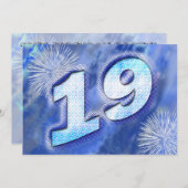 Invitation à la fête du 19e anniversaire (Devant / Derrière)