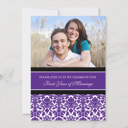 Invitation à la fête du 1er anniversaire de Purple (Devant)