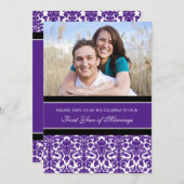 Invitation à la fête du 1er anniversaire de Purple (Devant / Derrière)