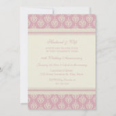 Invitation à la fête du 20e anniversaire Pink Crea (Dos)