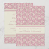 Invitation à la fête du 20e anniversaire Pink Crea (Devant / Derrière)