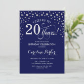 Invitation à la fête du 20e anniversaire - Silver (Debout devant)