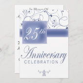 Invitation à la fête du 25e anniversaire (Devant / Derrière)