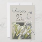 Invitation à la fête du 25e anniversaire - Calla L (Devant)