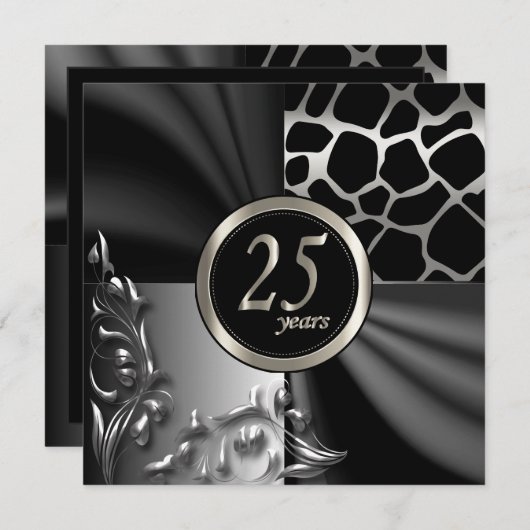 Invitation à la fête du 25e anniversaire de Beauti (Devant / Derrière)