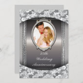 Invitation à la fête du 25e anniversaire de mariag (Devant / Derrière)