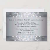 Invitation à la fête du 25e anniversaire de Silver (Dos)