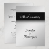 Invitation à la fête du 25ème anniversaire (Devant / Derrière)