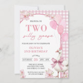 Invitation à la fête du 2e anniversaire de l'oie b (Devant)