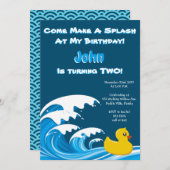 Invitation à la fête du 2e anniversaire de Splashi (Devant / Derrière)