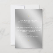 Invitation à la fête du 30e anniversaire (Dos)