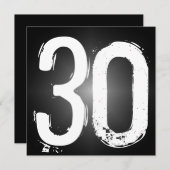 Invitation à la fête du 30e anniversaire (Devant / Derrière)