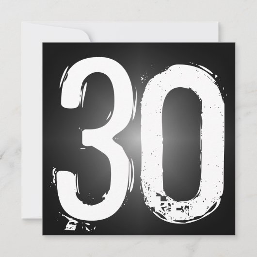 Invitation à la fête du 30e anniversaire (Devant)