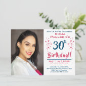 Invitation à la fête du 30e anniversaire avec phot (Debout devant)