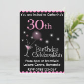Invitation à la fête du 30e anniversaire - Cocktai (Debout devant)