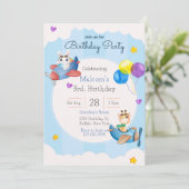 Invitation à la fête du 3e anniversaire (Debout devant)