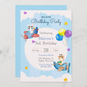 Invitation à la fête du 3e anniversaire