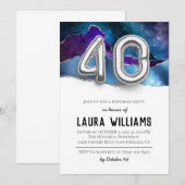 Invitation à la fête du 40e anniversaire (Devant / Derrière)