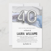 Invitation à la fête du 40e anniversaire (Devant)