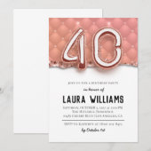 Invitation à la fête du 40e anniversaire (Devant / Derrière)