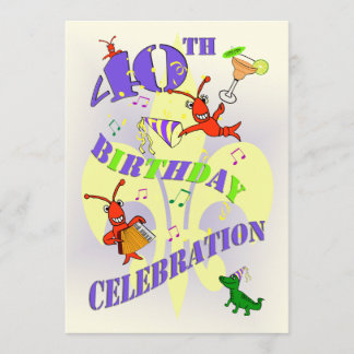 Invitation à la fête du 40e anniversaire de Cajun