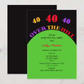 Invitation à la fête du 40e anniversaire de Over t (Devant / Derrière)