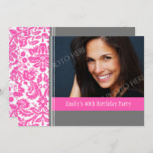 Invitation à la fête du 40e anniversaire d'une pho (Devant / Derrière)