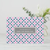 Invitation à la fête du 40e anniversaire en gris r (Debout devant)