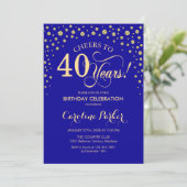 Invitation à la fête du 40e anniversaire - Gold Ro (Debout devant)