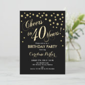 Invitation à la fête du 40e anniversaire - Noir d' (Debout devant)