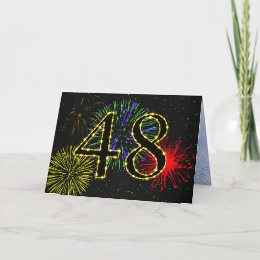 Invitation à la fête du 48e anniversaire (Devant)