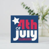 Invitation à la fête du 4 juillet (Debout devant)