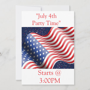 Invitation à la fête du 4 juillet