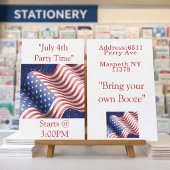 Invitation à la fête du 4 juillet