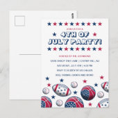 Invitation à la fête du 4 juillet (Devant / Derrière)