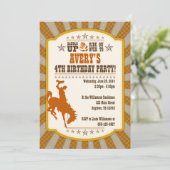 Invitation à la fête du 4e anniversaire de Cowboy (Debout devant)