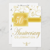 Invitation à la fête du 50e anniversaire (Devant / Derrière)