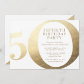 Invitation à la fête du 50e anniversaire (Devant / Derrière)
