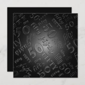 Invitation à la fête du 50e anniversaire (Devant / Derrière)