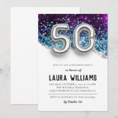 Invitation à la fête du 50e anniversaire (Devant / Derrière)