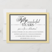 Invitation à la fête du 50e anniversaire (Devant)