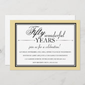 Invitation à la fête du 50e anniversaire (Devant / Derrière)