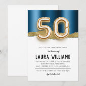 Invitation à la fête du 50e anniversaire (Devant / Derrière)