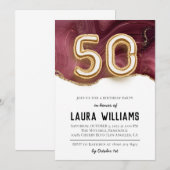 Invitation à la fête du 50e anniversaire (Devant / Derrière)