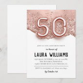Invitation à la fête du 50e anniversaire (Devant / Derrière)