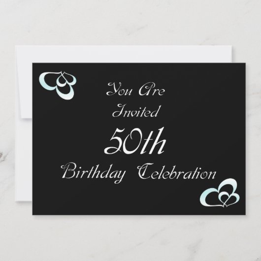 Invitation à la fête du 50e anniversaire (Devant)