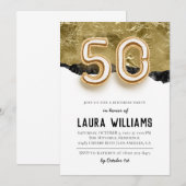 Invitation à la fête du 50e anniversaire (Devant / Derrière)