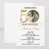 Invitation à la fête du 50e anniversaire (Devant / Derrière)
